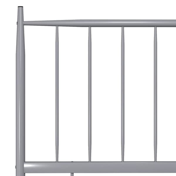 sengestel 100x200 cm metal grå