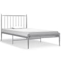 Miniatyrbillede 2 af 7: sengestel 100x200 cm metal grå