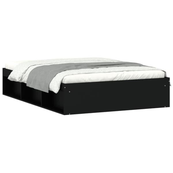 sengeramme 135x190 cm sort