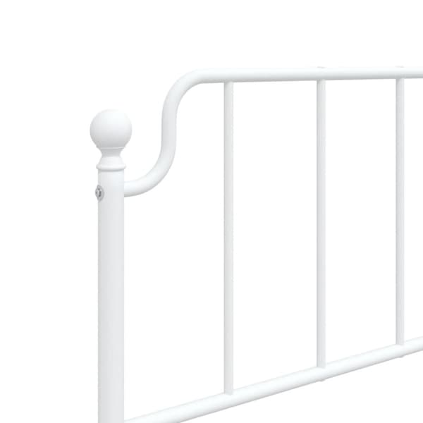 sengeramme med sengegavl 107x203 cm metal hvid
