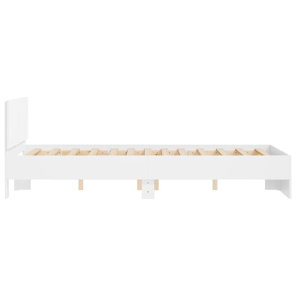 sengeramme med sengegavl 120x190 cm hvid
