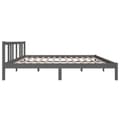 Miniatyrbillede 5 af 9: sengeramme 150x200 cm King Size massivt fyrretræ grå