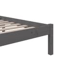 Miniatyrbillede 6 af 9: sengeramme 150x200 cm King Size massivt fyrretræ grå