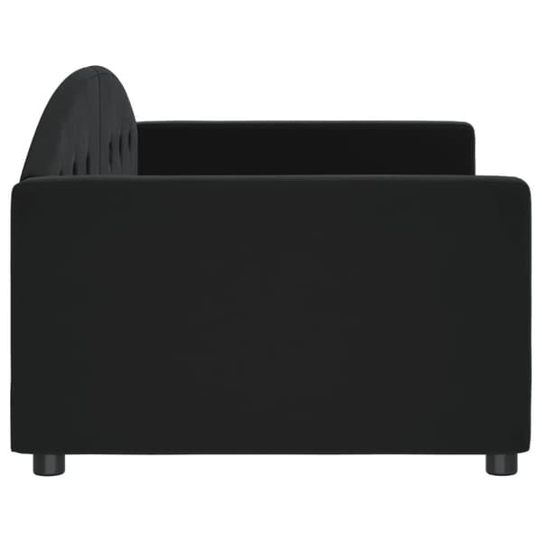 Dagbädd svart 90x190 cm sammet