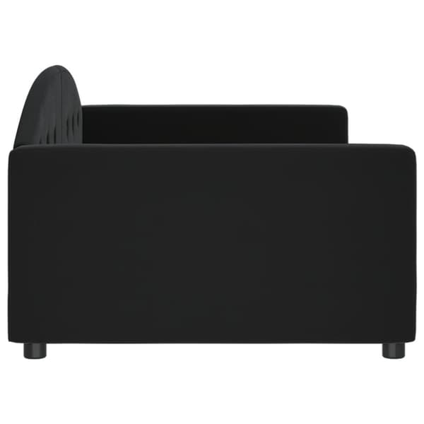 Dagbädd svart 100x200 cm sammet