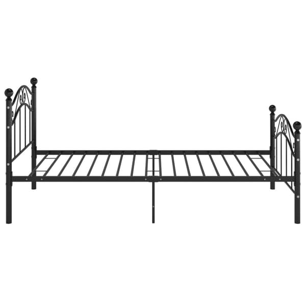 sengestel 100x200 cm metal sort