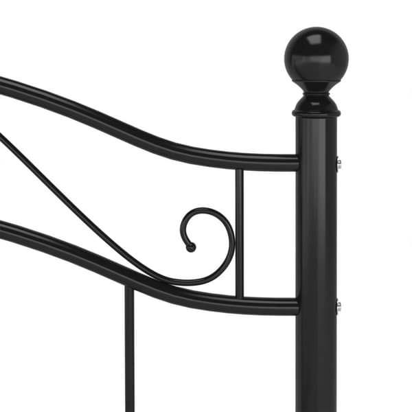 sengestel 100x200 cm metal sort