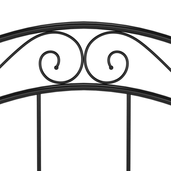 sengestel 100x200 cm metal sort