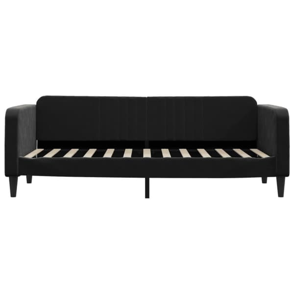 daybed med madras 80x200 cm velour sort