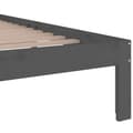 Miniatyrbillede 6 af 8: sengeramme 200x200 cm massivt træ grå