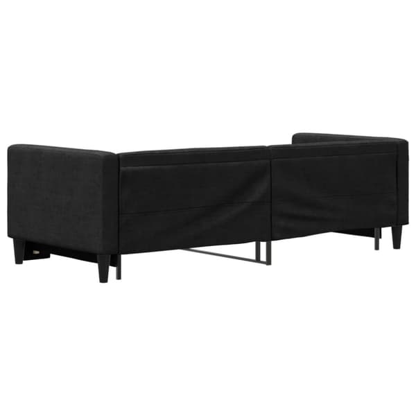 Dagbädd utdragbar svart 80x200 cm tyg