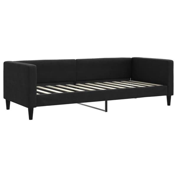 Dagbädd utdragbar svart 80x200 cm tyg