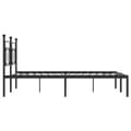 Miniatyrbillede 6 af 10: sengeramme med sengegavl 183x213 cm metal sort