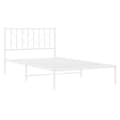 Miniatyrbillede 4 af 10: sengeramme med sengegavl 107x203 cm metal hvid