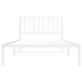 Miniatyrbillede 5 af 10: sengeramme med sengegavl 107x203 cm metal hvid