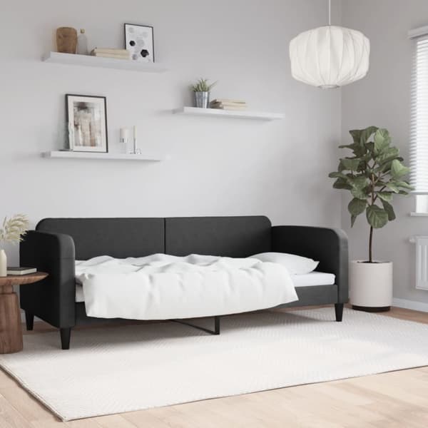 daybed 80x200 cm stof sort