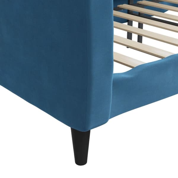daybed 90x200 cm velour blå