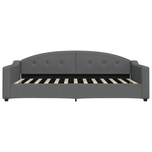 daybed 100x200 cm stof mørkegrå