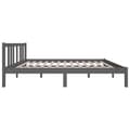 Miniatyrbillede 5 af 9: sengeramme 135x190 cm Double massivt fyrretræ grå