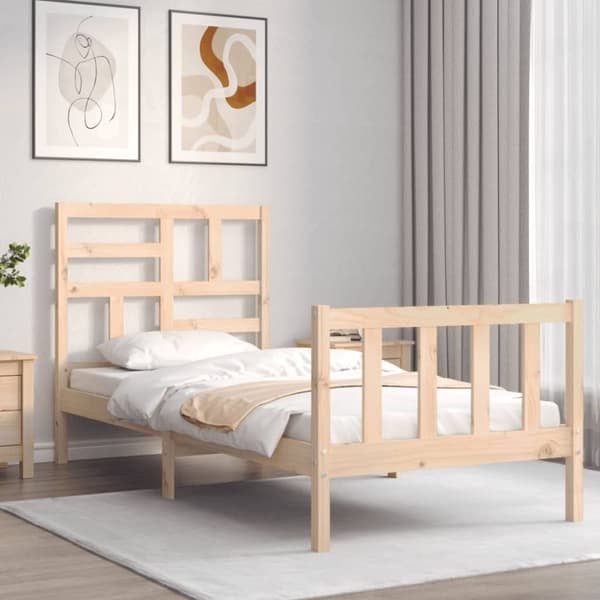 Sängynrunko päädyllä Small Single täysi puu