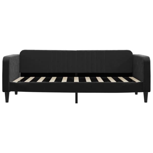 Dagbädd utdragbar svart 90x190 cm sammet
