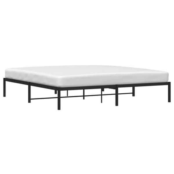 sengeramme 193x203 cm metal sort