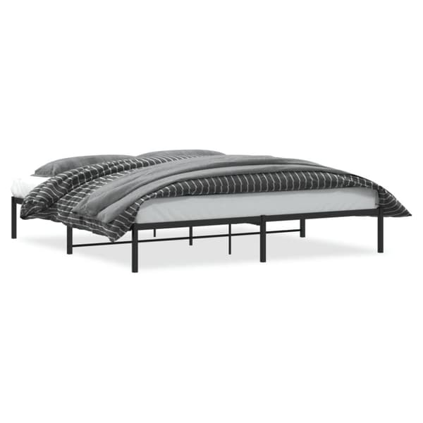 sengeramme 193x203 cm metal sort