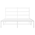 Miniatyrbillede 5 af 10: sengeramme med sengegavl 140x200 cm metal hvid