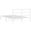 Miniatyrbillede 7 af 10: sengeramme med sengegavl 140x200 cm metal hvid