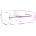 Miniatyrbillede 8 af 8: daybed 80x200 cm velour sort