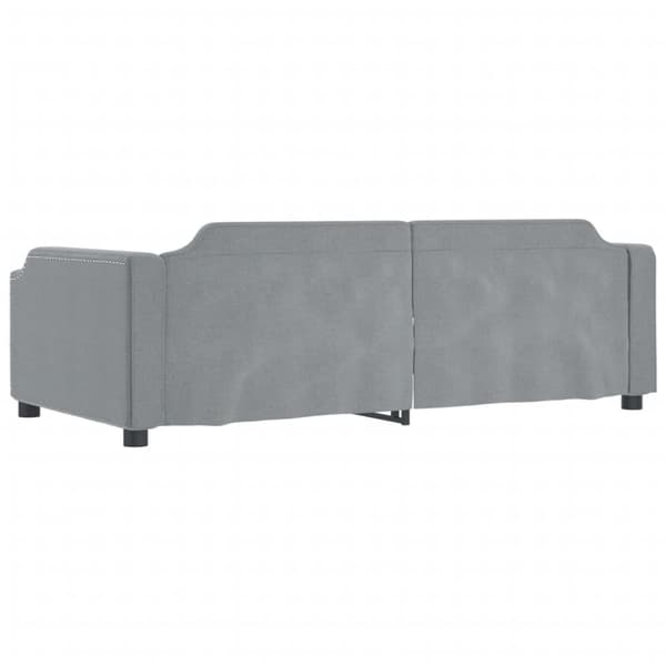 daybed 80x200 cm stof lysegrå