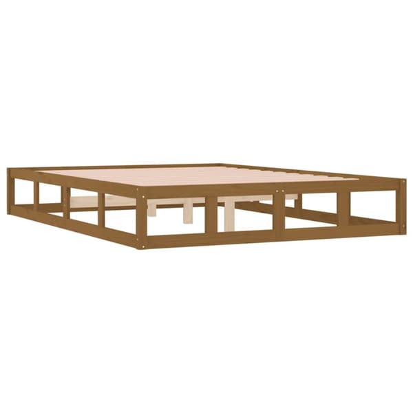 sengeramme 120x190 cm Small Double massivt træ gyldenbrun