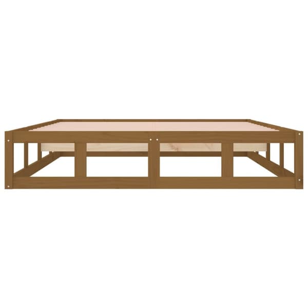 sengeramme 120x190 cm Small Double massivt træ gyldenbrun