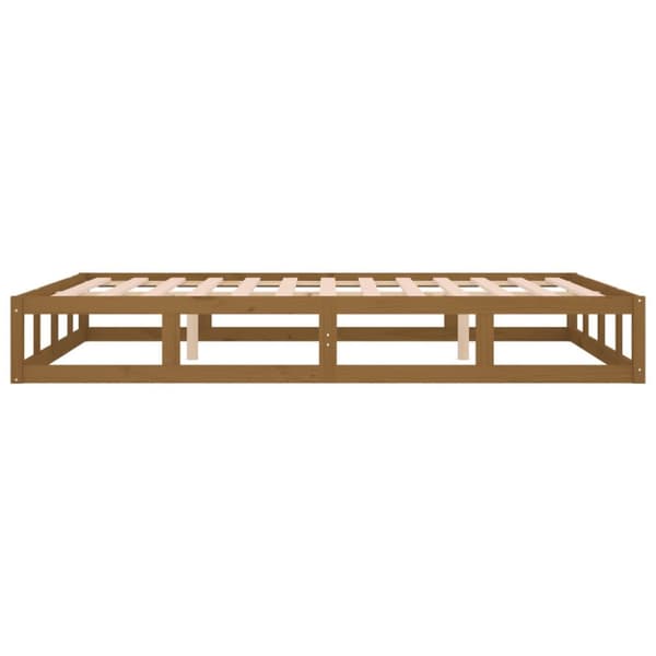 sengeramme 120x190 cm Small Double massivt træ gyldenbrun