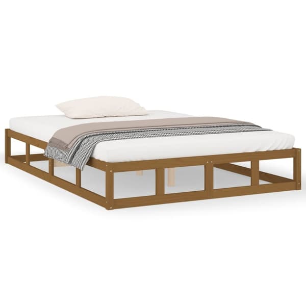 sengeramme 120x190 cm Small Double massivt træ gyldenbrun