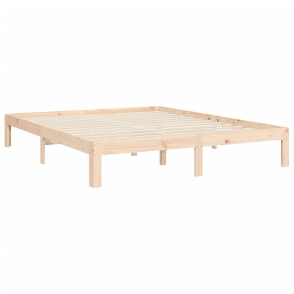sengeramme med sengegavl 160x200 cm massivt træ