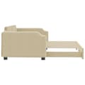 Miniatyrbillede 4 af 10: daybed med udtræk 100x200 cm stof cremefarvet