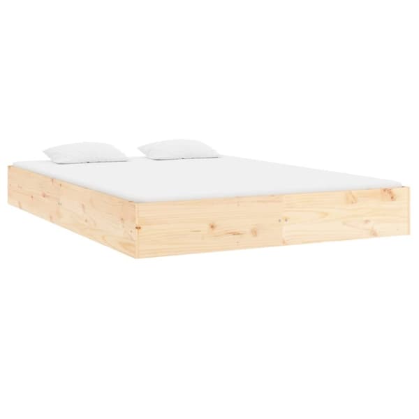 sengeramme uden madras 160x200 cm massivt træ