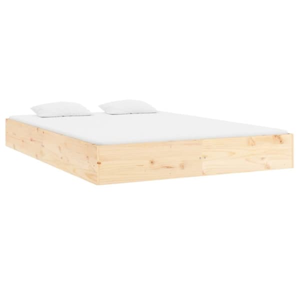 sengeramme uden madras 160x200 cm massivt træ