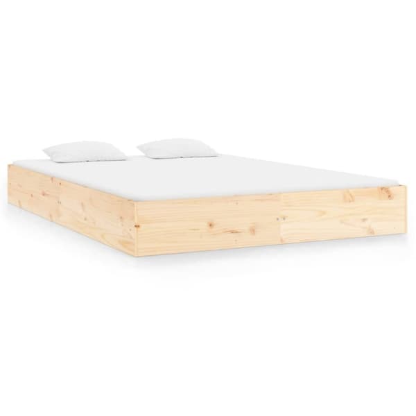 sengeramme uden madras 160x200 cm massivt træ