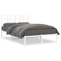 Miniatyrbillede 1 af 10: sengeramme med sengegavl 120x200 cm metal hvid