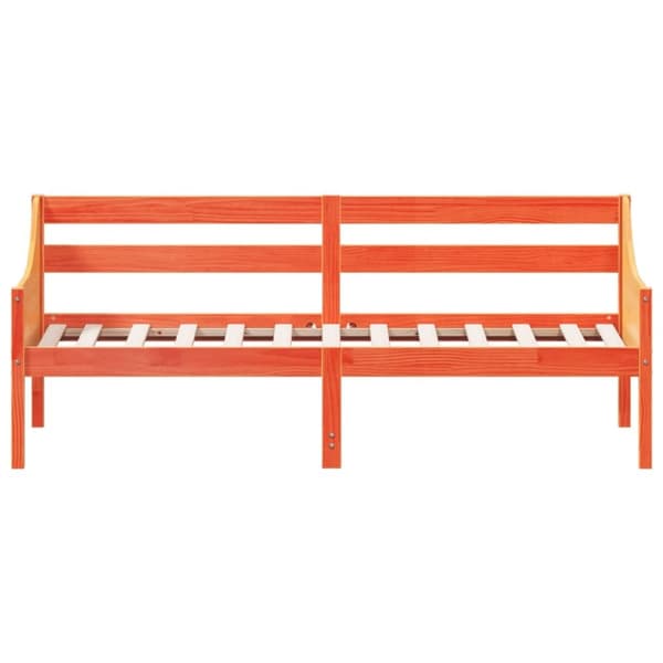 Vuodesohva ilman patjaa vahanruskea 90x190 cm täysi mänty