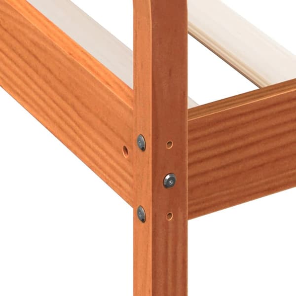daybed uden madras 80x200 cm massivt fyrretræ gyldenbrun