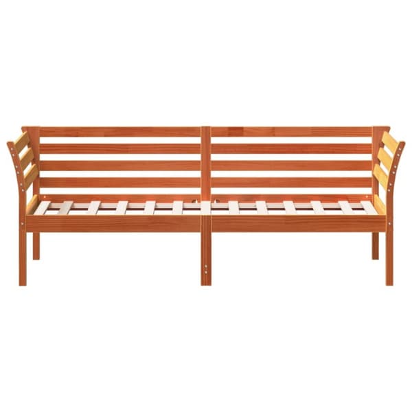 daybed uden madras 90x190 cm massivt fyrretræ gyldenbrun