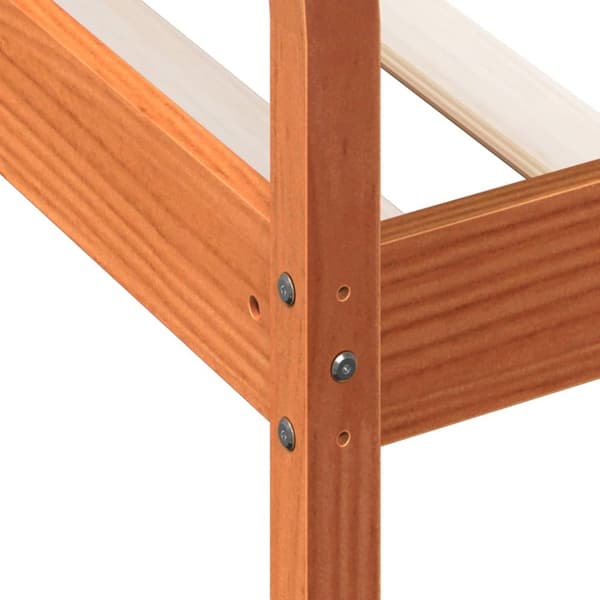 daybed uden madras 90x190 cm massivt fyrretræ gyldenbrun