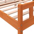 Miniatyrbillede 7 af 9: sengeramme uden madras 150x200 cm massivt fyrretræ gyldenbrun