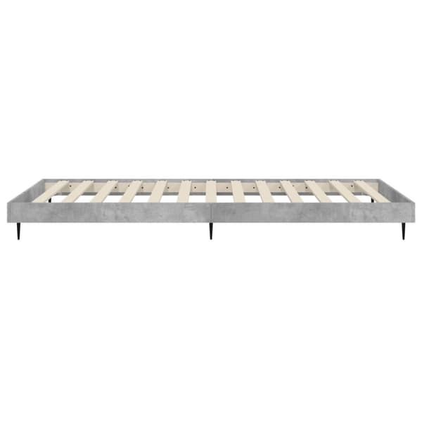 sengeramme 75x190 cm konstrueret træ betongrå