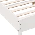 Miniatyrbillede 7 af 9: sengeramme uden madras 120x190 cm massivt fyrretræ hvid