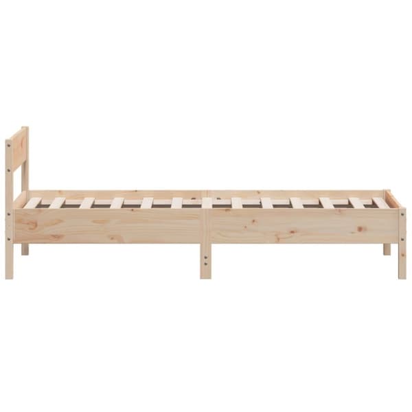 Sängynrunko ilman patjaa 75x190 cm täysi mänty