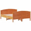 Miniatyrbillede 2 af 9: sengeramme uden madras 120x200 cm massivt fyrretræ gyldenbrun